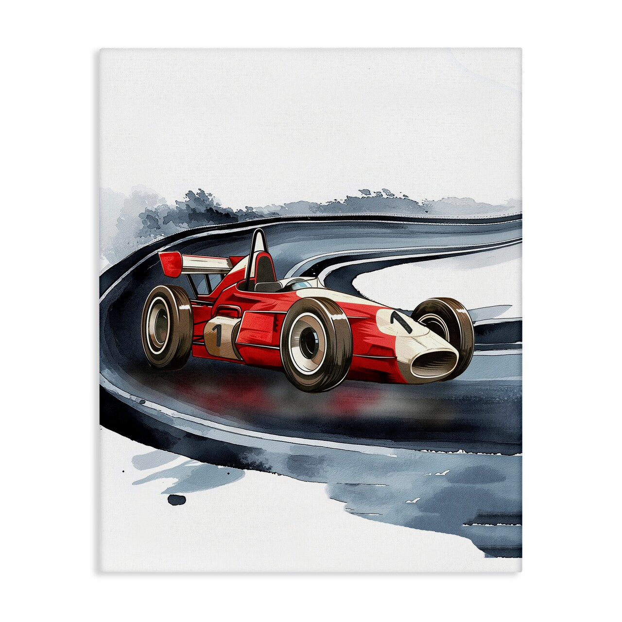 Stupell Industries Race Day F1 Car Canvas, design by Christine Simpson Art